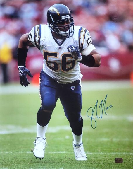 Autographed SHAWNE MERRIMAN 16X20 San Diego Chargers photo