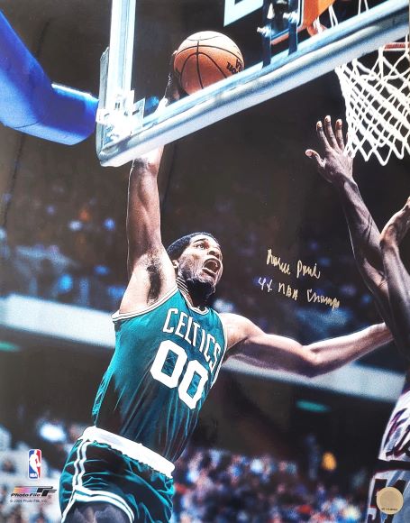 Autographed ROBERT PARISH "4x NBA Champ" 16x20 Boston Celtics photo