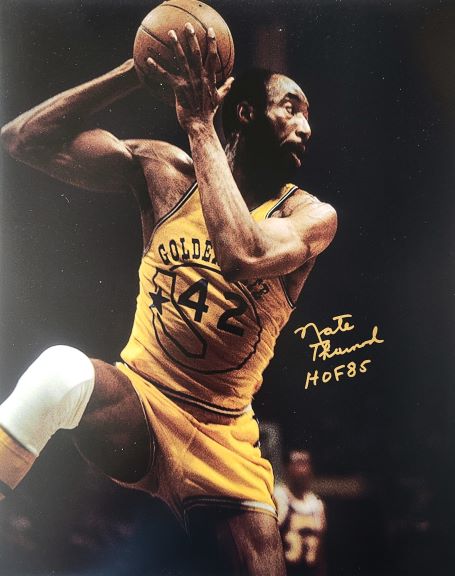Autographed NATE THURMOND "HOF 85" 16X20 GOLDEN STATE WARRIORS photo