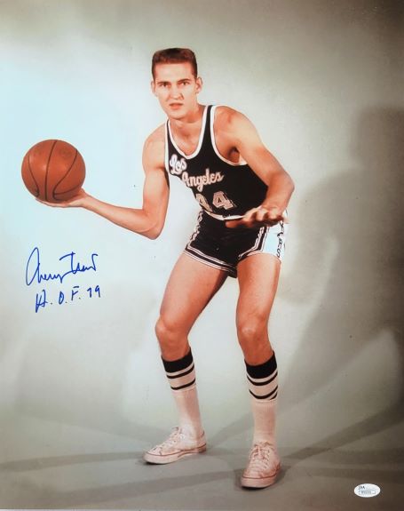 AUTOGRAPHED JERRY WEST "HOF 79" 16X20 Los Angeles Lakers photo JSA