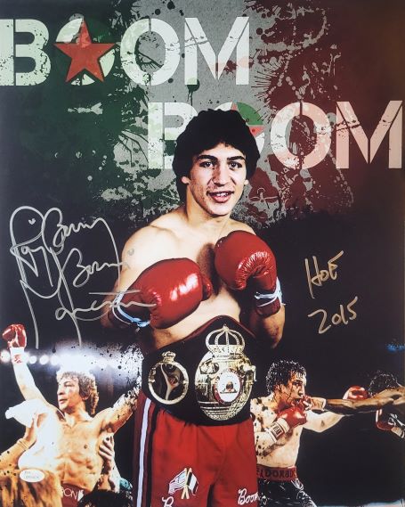 Autographed Ray Boom Boom Mancini 16x20 WBC Boxing Photo
