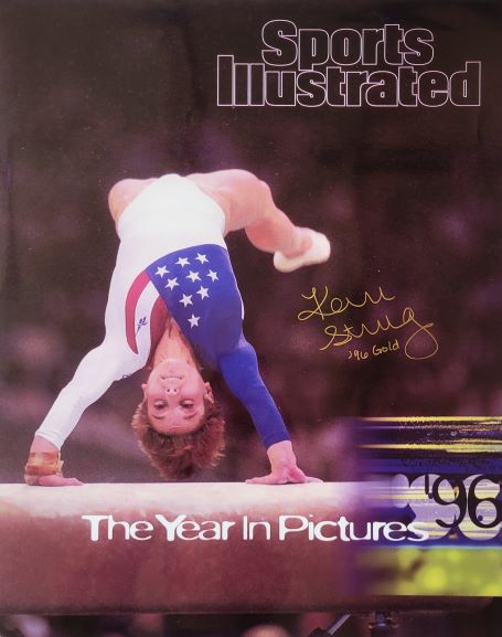 Autographed KERRI STRUG 16X20 USA Gold Medal Winner Photo