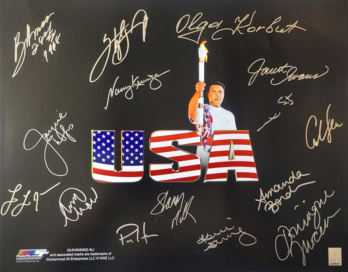 Autographed  Olympians16x20 Photo 15 Signatures