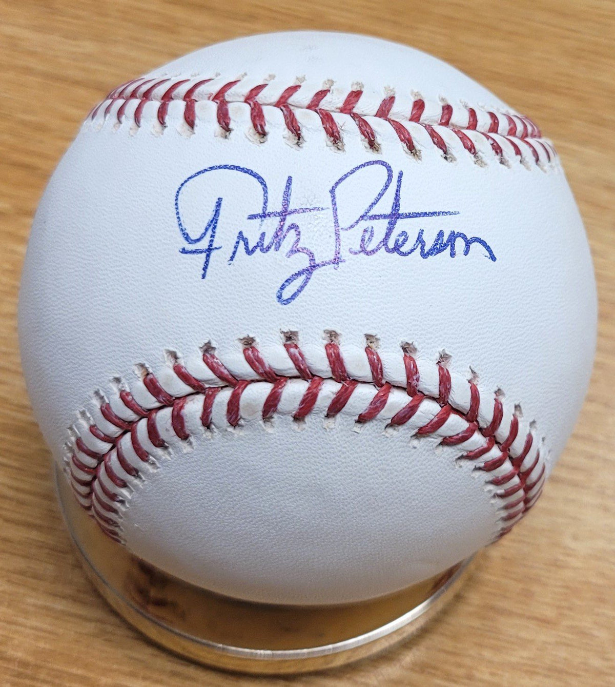 Autographed FRITZ PETERSON Official Major League Baseball
