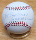 Autographed JOSE VIZCAINO "2000 WS Champs" Official Major League Baseball