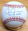 Autographed CHRIS CHAMBLISS "77-78 WSC" Official Major League Baseball