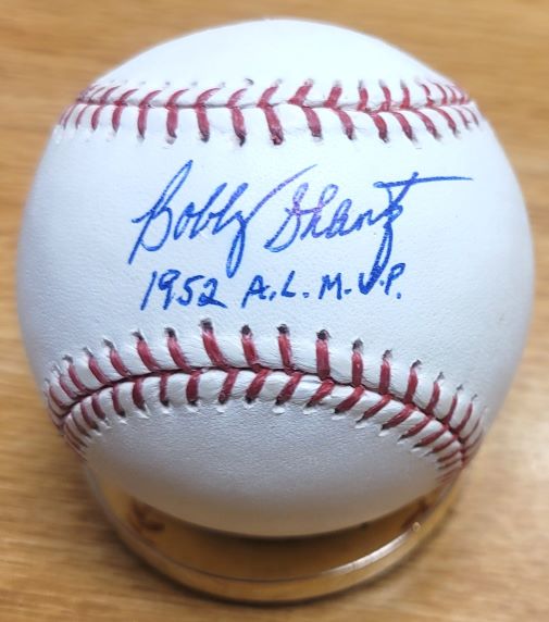 Autographed BOBBY SHANTZ "1952 AL MVP" Official Major League Baseball