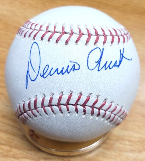 Autographed DENNIS AUST Official Major League Baseball