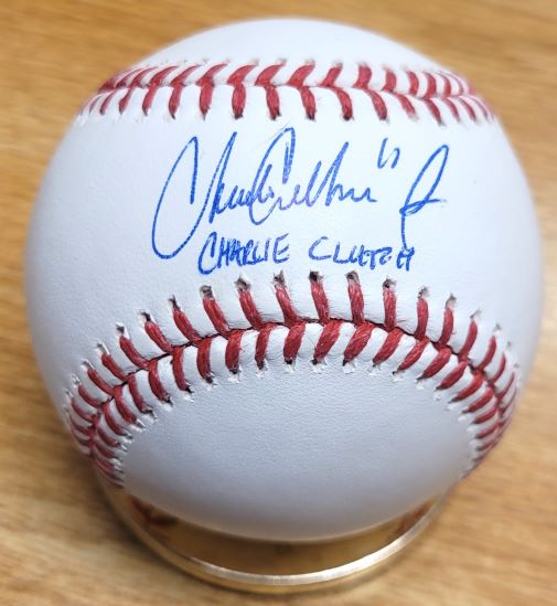 Autographed CHARLIE CULBERSON "Charlie Clutch"  Official Major League Baseball