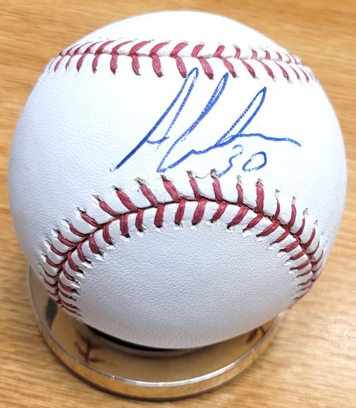 Autographed ALEJANDRO DE AZA Official Major League Baseball