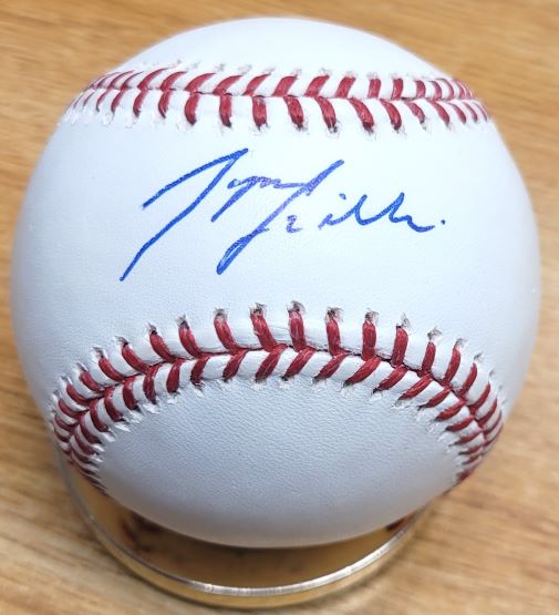 Autographed TYSON GILLIES Official Major League Baseball