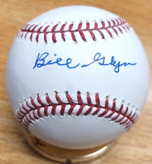 Autographed BILL GLYNN Official Major League Baseball