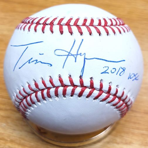 Autographed TIM HYERS "2018 WSC" Official Major League Baseball
