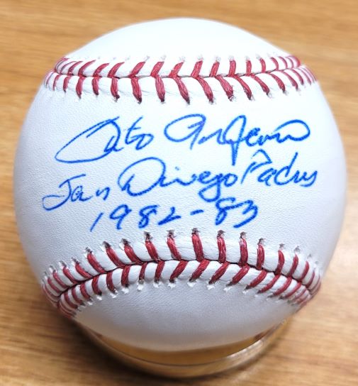Autographed SIXTO LEZCANO "San Diego Padres 1982-83" Official Major League Baseball
