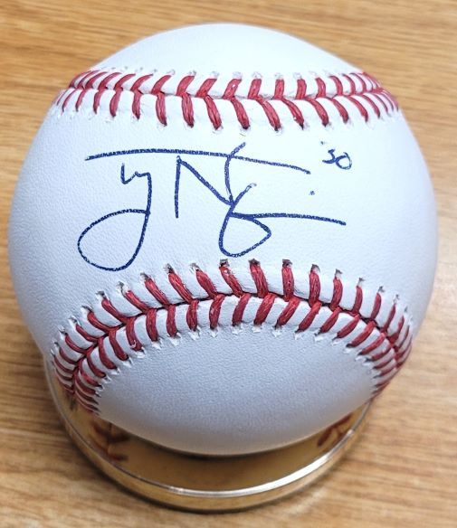 Autographed TYLER NAQUIN "To Sam" Official Rawlings Major League Baseball