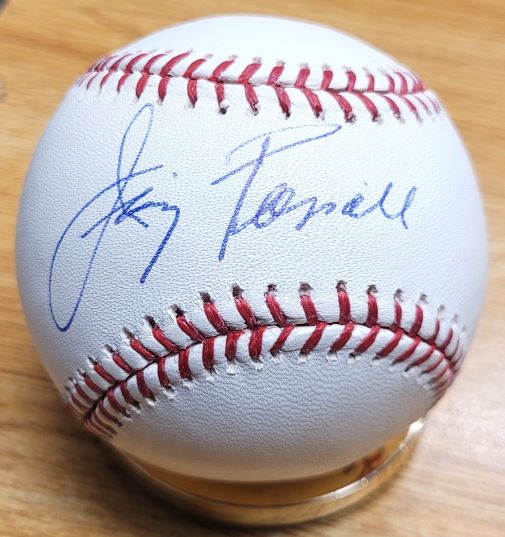 Autographed JIMMY PIERSALL Official Major League Baseball