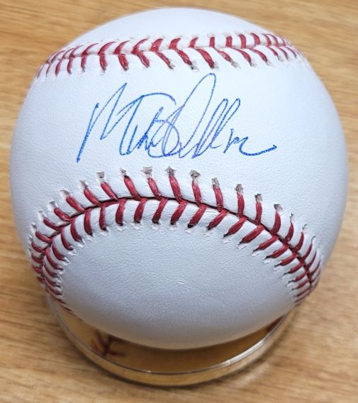Autographed MIKE PHILLIPS Official Major League Baseball
