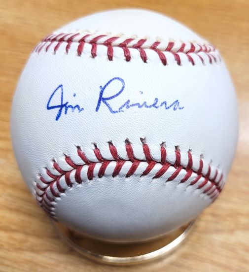 Autographed JIM RIVERA Official Major League Baseball