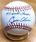 Autographed GENE CLINES "1971 World Champs" Official Major League Baseball