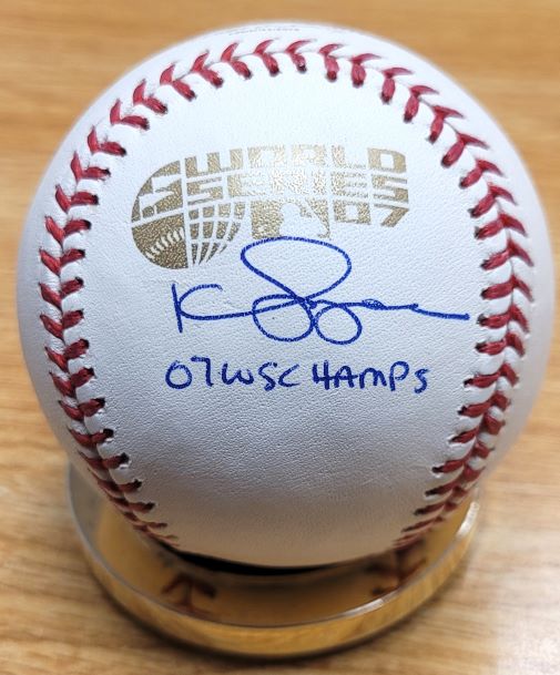 Autographed Kyle Snyder 2007  World Series Official Major League Baseball