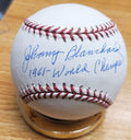 Autographed JOHNNY BLANCHARD "1961 World Champs" Official Major League Baseball
