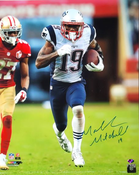 AUTOGRAPHED Malcolm Mitchell New England Patriots 16X20 photo