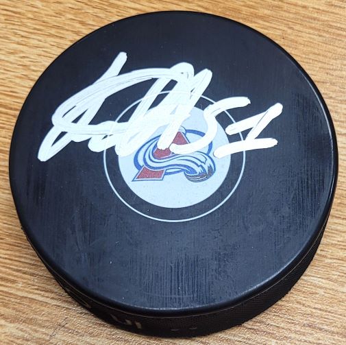 Autographed NIKOLAI KOVALENKO Colorado Avalanche Hockey Puck