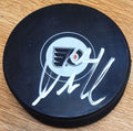 Autographed NICOLAS AUBE-KUBEL Philadelphia Flyers Hockey Puck