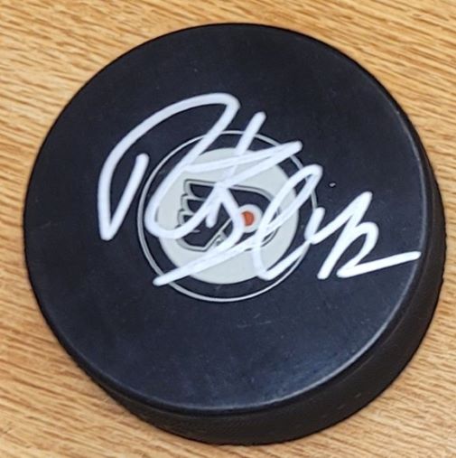 AUTOGRAPHED ROBERT ESCHE Philadelphia Flyers Hockey Puck