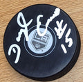 Autographed DARRYL EVANS Los Angeles Kings Hockey Puck