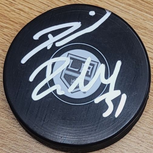 Autographed DAVID RITTICH Los Angeles Kings Hockey Puck