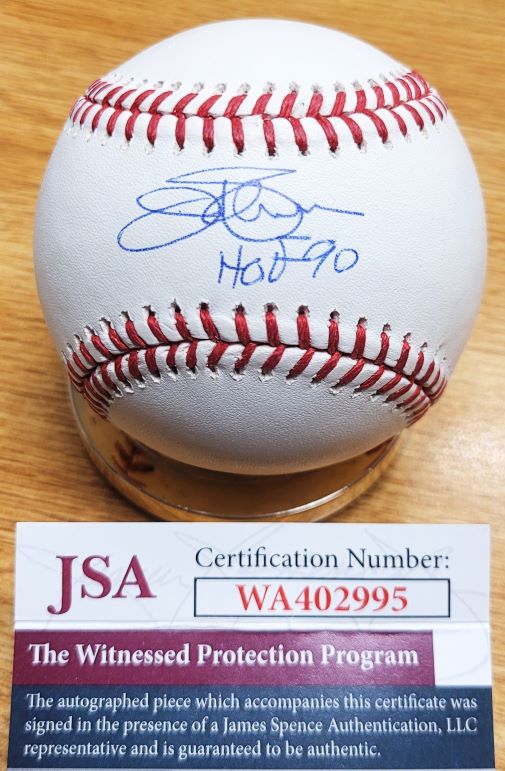 Autographed JIM PALMER "HOF 90" Official Major League Baseball JSA