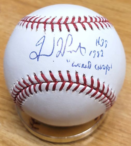Autographed DAVE LAPOINT "1982 WS Champs" Official Major League Baseball