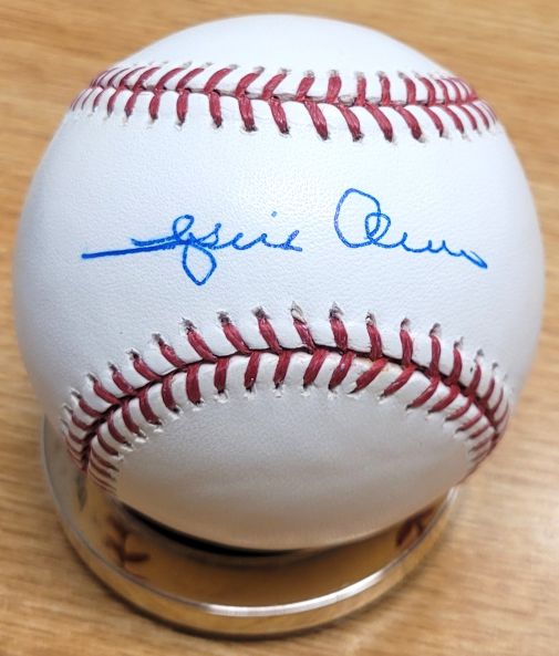 Autographed JESUS ALOU Official Rawlings Major League Baseball