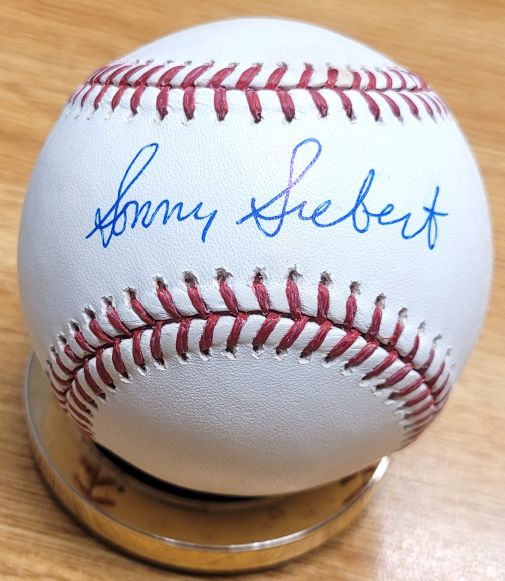 SONNY SIEBERT Autographed Official Major League Baseball