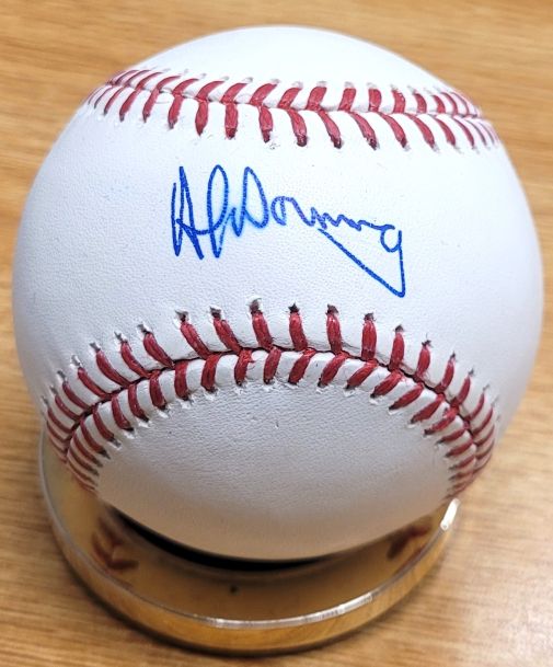 Autographed AL DOWNING Official Major League Baseball