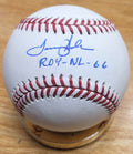 Autographed TOMMY HELMS "ROY NL 66" Official Major League Baseball