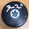 Autographed ZACH HYMAN Toronto Maple Leafs Hockey Puck