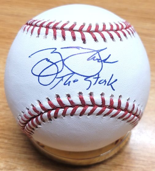 Autographed GEORGE THEODORE "The Stork" Official Major League Baseball