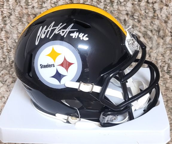 Autographed CHRISTIAN KUNTZ  Pittsburgh Steelers Mini Helmet