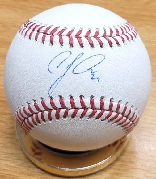 Autographed CJ CRON Official Major League Baseball