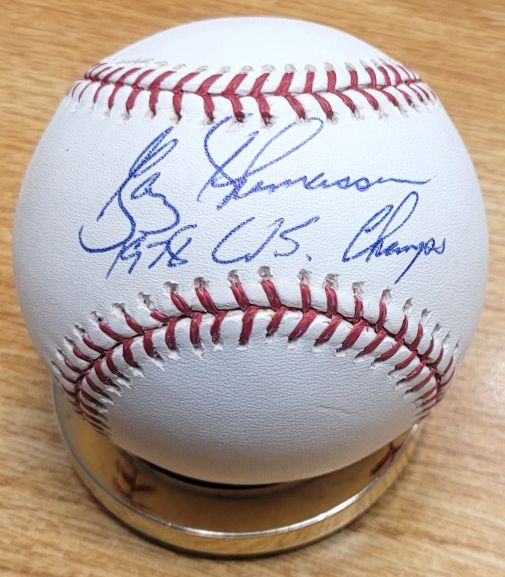 Autographed GARY THOMASSON "1978 WS Champs" Official Major League Baseball