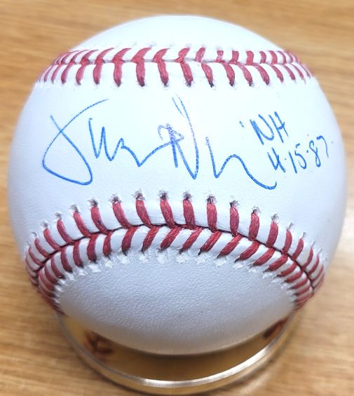 Autographed JUAN NIEVES "4/5/87" Official Major League Baseball