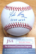 Autographed PEDRO MARTINEZ "2004 WSC" Official Major League Baseball JSA Witness