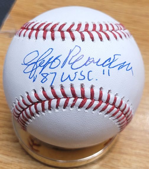 Autographed JEFF REARDON "87 WSC"  Official Major League Baseball