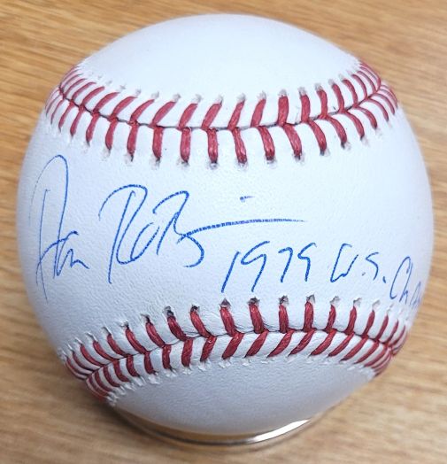 Autographed DON ROBINSON "1979 WS Champs" Official Major League Baseball