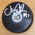 Autographed JOHN CULLEN  Pittsburgh Penguins Hockey Puck