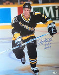 Autographed  Joey Mullen "HoF 2000" Pittsburgh Penguins 16x20 Photo JSA