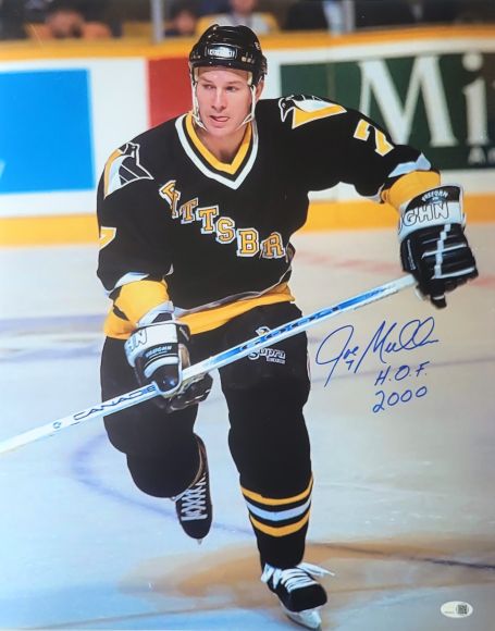 Autographed  Joey Mullen "HoF 2000" Pittsburgh Penguins 16x20 Photo JSA
