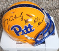 Autographed JERRY OLSAVSKY "88 All American" Pitt Panthers Mini Helmet
